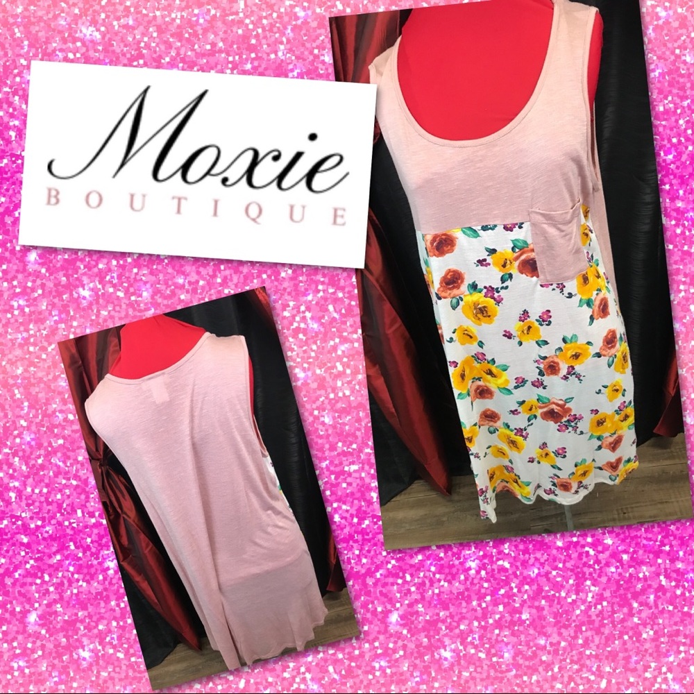 Floral Pocket Tunic Tank